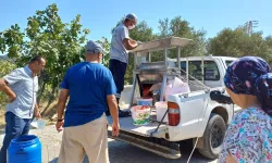 Selçuk'ta kış hazırlıkları başladı: Köylere salça makinesi hizmeti