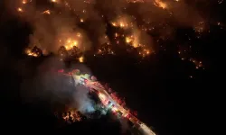 İzmir'de yangına müdahale gece boyunca sürdü