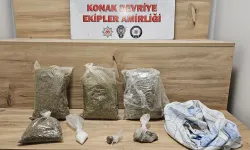 İzmir polisinden kaçamadılar: 3 kiloya yakın uyuşturucu ile yakalandılar