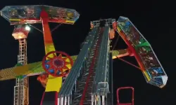 Lunaparkta çekiç paniği: Bir saat havada baş aşağı asılı kaldılar