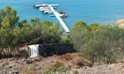 Muğla'da korkutan kaza: Yolcu otobüsü uçuruma yuvarlandı