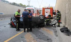 Denizli'de otomobil alt geçide düştü: 1 ölü 2 yaralı