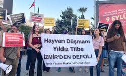 İzmir'de hayvanseverler Yıldız Tilbe’yi protesto etti: Katliama geçit vermeyeceğiz