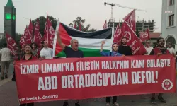 TİP İzmir, ABD savaş gemisini protesto etti: İzmir Limanı kana bulanmıştır