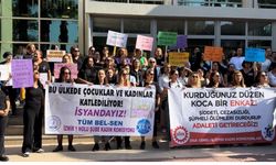 İzmir’de kadınlardan protesto: Adalet sistemi erkek şiddetine güç veriyor