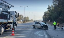 İzmir'de trafik kazası: Yol trafiğe kapandı