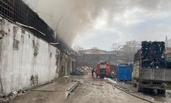 Ankara'da korkutan fabrika yangını