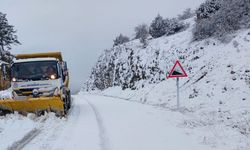 Denizli beyaza büründü: Ekipler karla mücadele ediyor