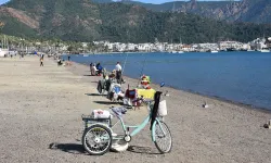 Muğla'da yazdan kalma cumartesi: Sahillerde yoğunluk oluştu