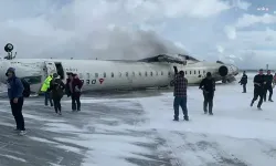 Bir uçak kar fırtınasında iniş yaparken ters döndü: 18 yaralı