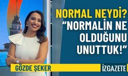 Gözde Şeker: Normal neydi?