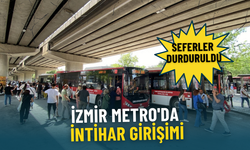 İzmir Metro'da intihar girişimi: Seferler durduruldu