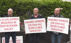 Eğrek’in iş arkadaşları Çalık Holding önünde toplandı: Hakkımızı istemeye geldik diye bizi de mi döverek öldüreceksiniz?