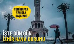Yeni hafta yağışla başlıyor: İşte gün gün İzmir hava durumu