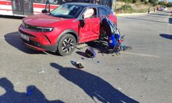 Foça'da trafik kazası: 1 kişi ağır yaralandı