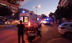 Önüne aniden kedi çıktı: Fren yapan motosikletli yere savruldu