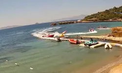 Turistlerin deniz keyfi acı bitti: O anlar kamerada