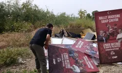 İzmir'de CHP'nin 19 Mayıs mitingi afişleri toplatıldı!