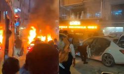Kutlamalar felakete döndü: Araç yangını paniğe neden oldu