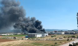İzmir’de sandalye fabrikasında yangın: Müdahale sürüyor
