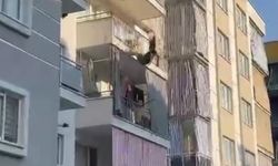Aydın’da genç kız balkondan atladı: O anlar kamerada