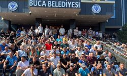 Buca Belediyesi’nde yüzlerce işçi oturma eyleminde: Haklarımızı alana kadar buradayız