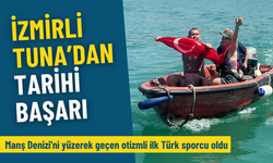 İzmirli Tuna Tunca'dan tarihi başarı: Manş Denizi'ni yüzerek geçen otizmli ilk Türk sporcu oldu