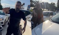 Maganda iş başında: Trafikte kadın sürücüye saldırdı