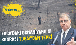 Foça’daki orman yangını sonrası Tugay’dan tepki: Bu bir katliam