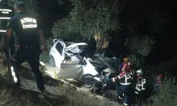 Feci kaza: Bahçeye uçan otomobildeki 2 kişi öldü, 1 çocuk yaralı