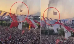 Aydın mitinginde fıskiye krizi