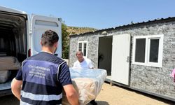 İzmir Büyükşehir'den yangın mağduru aileye destek