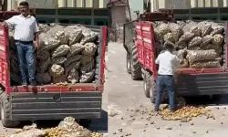 CHP'li başkan bir kamyon patatesi sokağa döktü