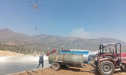 Denizli'de başlayan yangın Aydın’a sıçradı: Vatandaşlar havuzlara su taşıdı