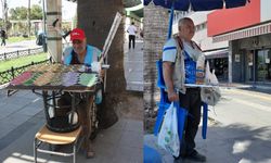 İzmir’de zabıta engeline portatif çözüm: Milli piyangocu tezgahını sırtına yükleyip kaçıyor