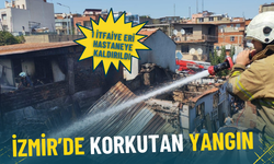 İzmir’de korkutan yangın: 1 itfaiye eri hastaneye kaldırıldı