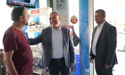 CHP heyeti Tire'de esnaf ve üreticilerle bir araya geldi