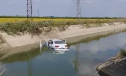 Otomobil sulama kanalına uçtu: 1 ölü, 2 yaralı