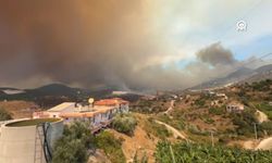 Alanya'da orman yangını: Evler tahliye edildi, elektrikler kesildi