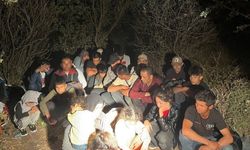 Ayvacık’ta 34 düzensiz göçmen kurtarıldı