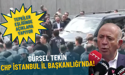 Gürsel Tekin, CHP İstanbul İl Başkanlığı’nda: Tepkiler eşliğinde açıklama yapıyor