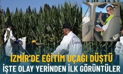İzmir eğitim uçağı düştü: İşte olay yerinden ilk görüntüler