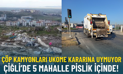Çöp kamyonları UKOME kararına uymuyor: Çiğli’de 5 mahalle pislik içinde!