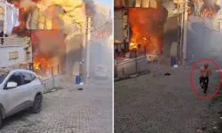 6 kişinin öldüğü yangında tüyler ürperten görüntü: Alevlerin arasından çıkıp geldi