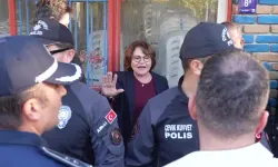 Didim’de polis eşliğinde tahliyeye tepki