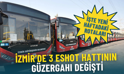 ESHOT’tan kritik duyuru: İZMİRGAZ çalışmaları nedeniyle 3 hattın güzergahı değişti, işte yeni haftadaki rotaları