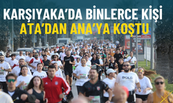 İzmir’in 10 Kasım öncesi geleneksel etkinliği: Karşıyaka’da binlerce kişi Ata’dan Ana’ya koştu