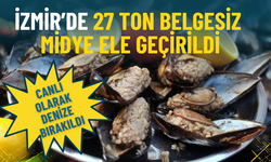 İzmir’de 27 ton belgesiz midye ele geçirildi: Canlı olarak denize bırakıldı