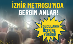 İzmir Metrosu’nda gergin anlar: Yolcuların üzerine yürüdü