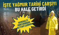 Kemeraltı muhtarından altyapı çağrısı: İşte yağmur tarihi çarşıyı bu hale getirdi